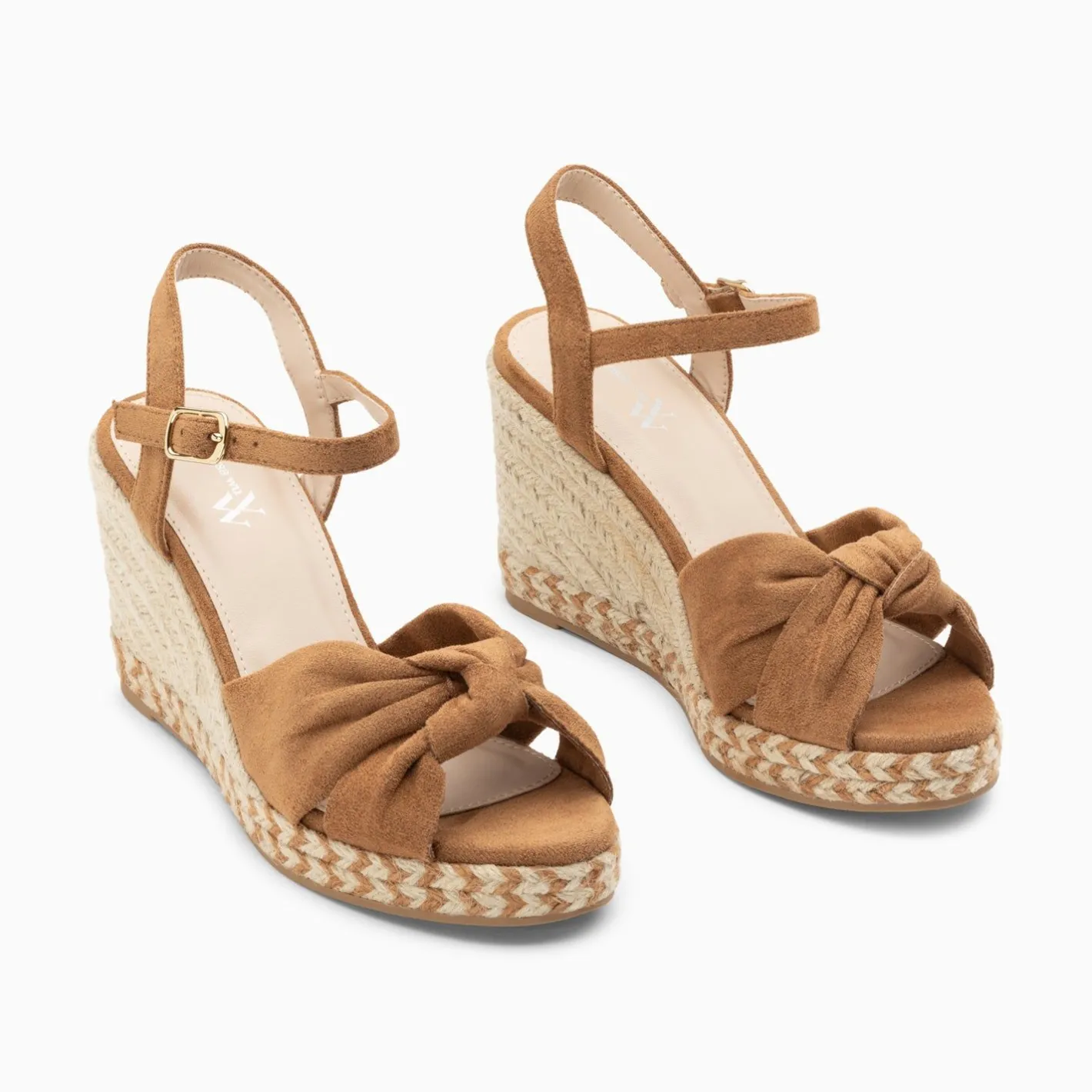 Vanessa Wu Sandales Compensees Nouees Georgina Camel