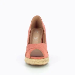 Vanessa Wu Sandales Compensees Peep-Toe Milena Brique Best