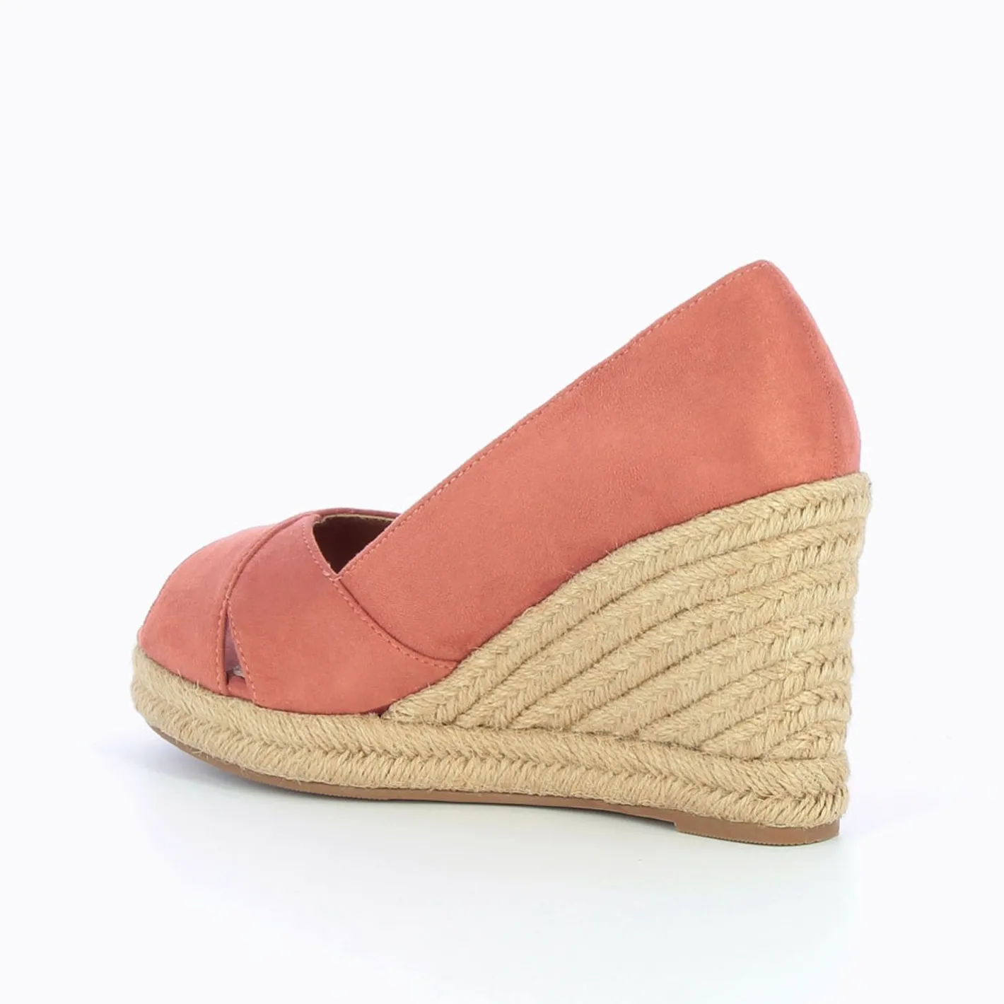 Vanessa Wu Sandales Compensees Peep-Toe Milena Brique Best