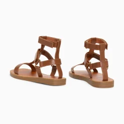 Vanessa Wu Sandales Plates Assia Camel A Scratchs Best